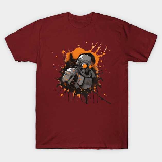 Gamer's Spill The Half Life Splatter T-Shirt by trubble